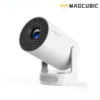 MAGCUBIC Portable Projector, 290ANSI Android 11 Portable Projector, WiFi6 BT5.4 Built-in Speaker Mini Smart Projector for Home